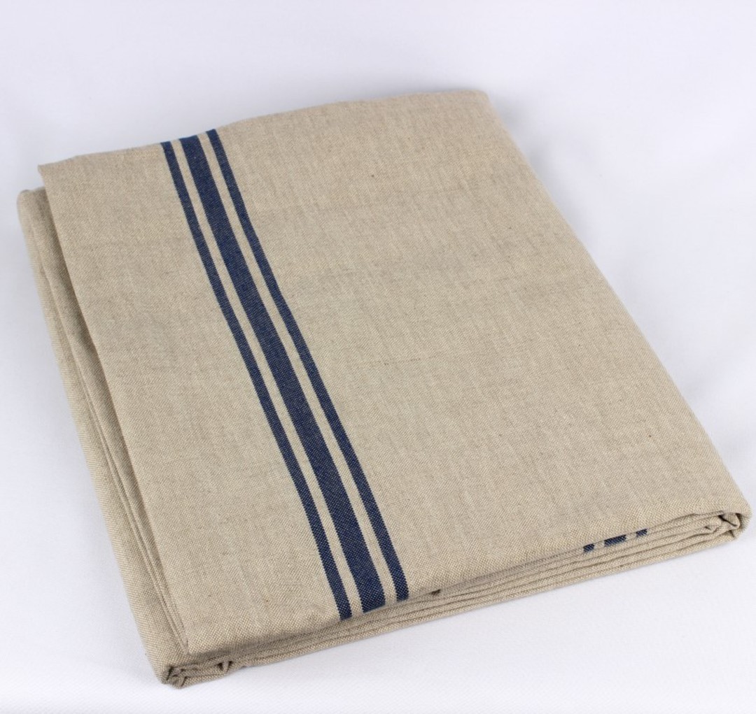 Marseille linen union table cloth 140x180cm blue Code: TC-MAR/180/BLU image 0